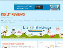 Tablet Screenshot of kid-lit-reviews.com